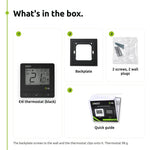 ENGO E4i Wi-Fi Smart Thermostat 230V Wired - Black ENGO