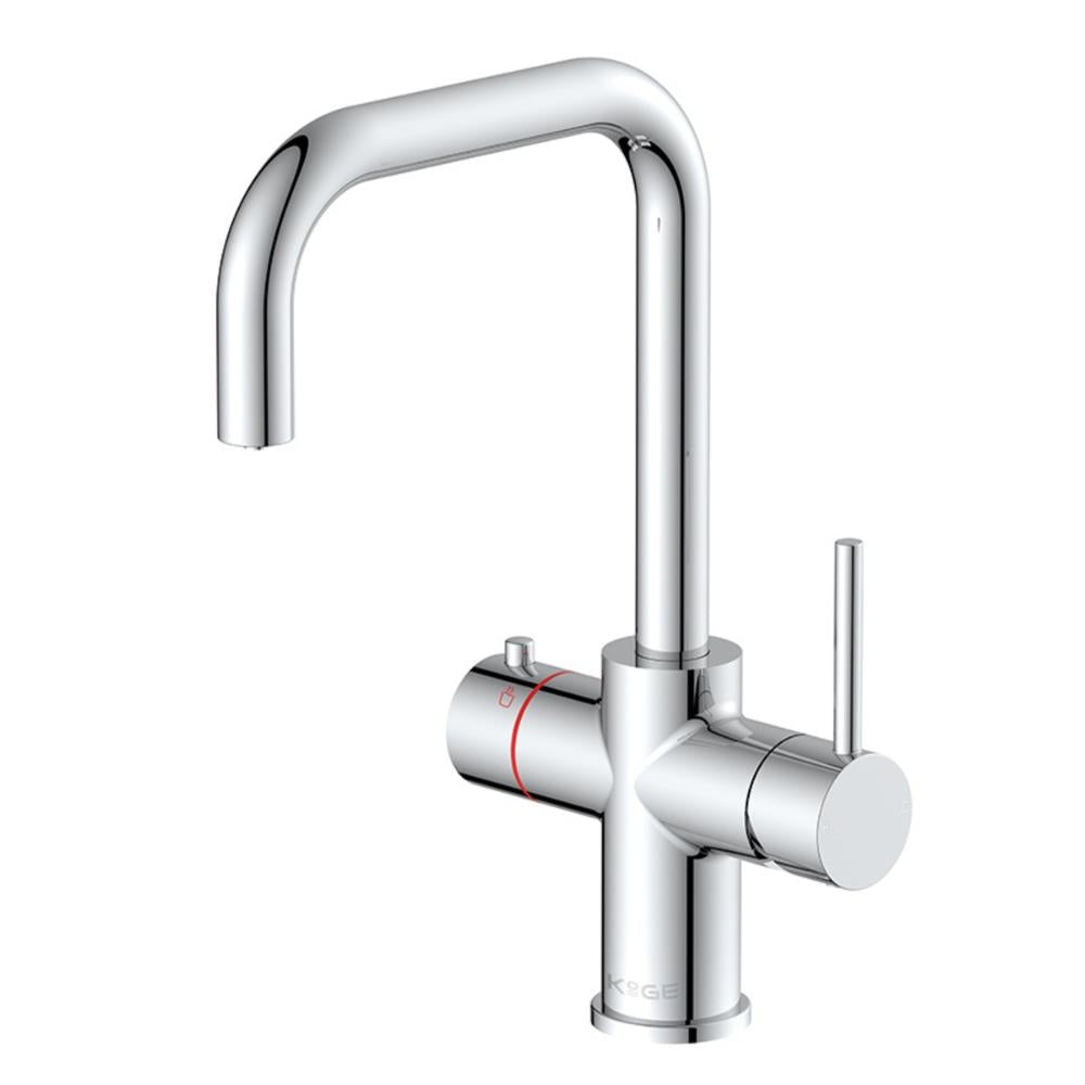 LavaTap Chrome 3-in-1 Square D Neck Boiling Water Tap (Tap Only) LavaTap