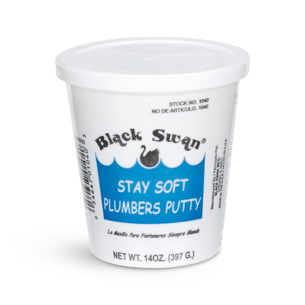 Black Swan Stay Soft Plumbers Putty 14oz Black Swan
