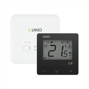 ENGO E7-RFB Wireless Thermostat - Black