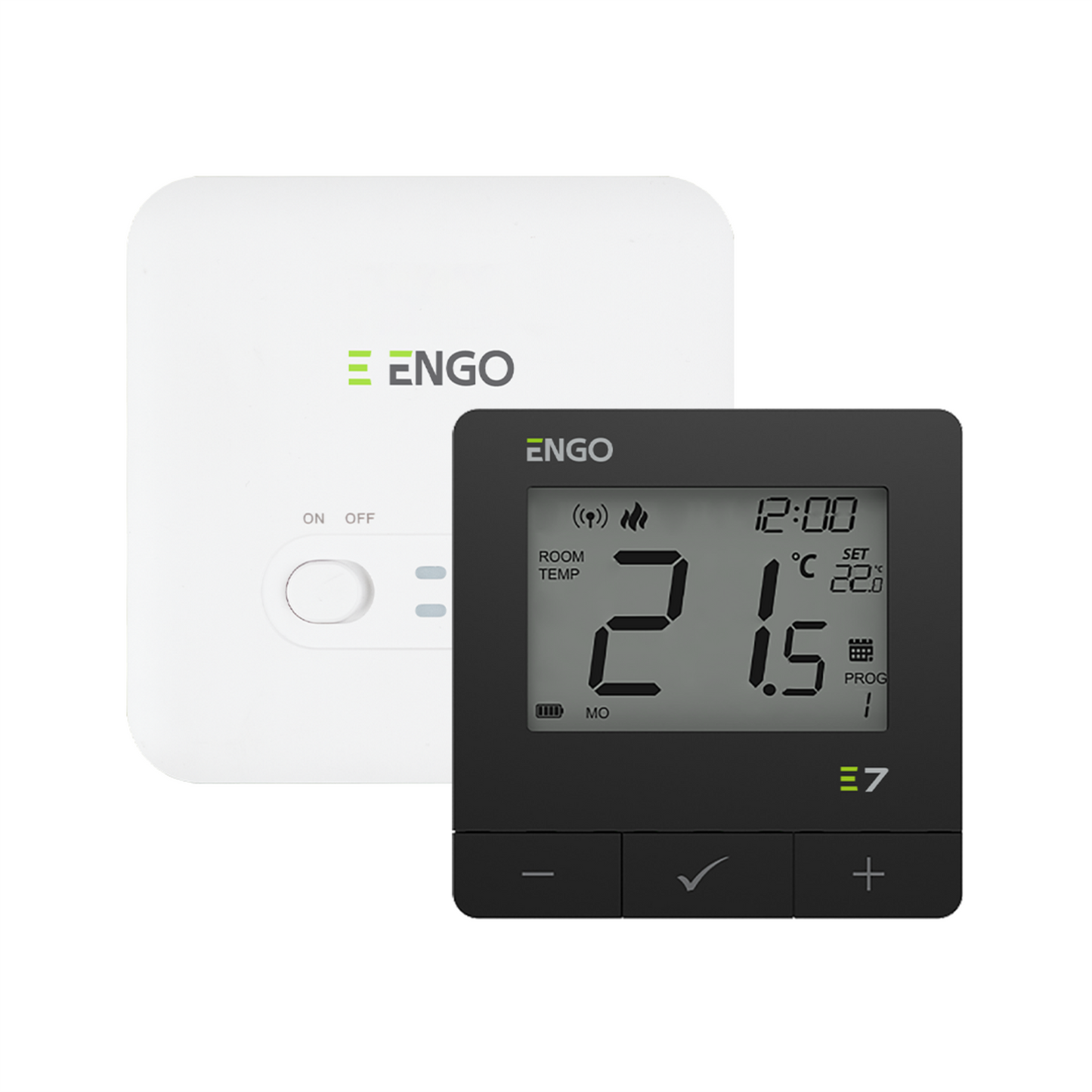 ENGO E7-RFB Wireless Thermostat - Black ENGO Controls