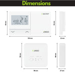 OPENBOX - ENGO E901RF Wireless Thermostat 7 Day Programmable Central Heating Controller Gas Oil Combi Boiler Thermostat Heat Pump 5 Year Warranty ENGO