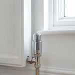 LavaTherm Chrome Thermostatic Radiator Valve TRV Head M30 x 1.5 - 4 Pack LavaTherm - In Use