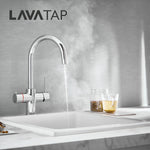 LavaTap Chrome 3-in-1 Swan Neck Boiling Water Tap Kit