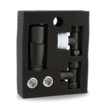 LavaTherm TRV Black Thermostatic Radiator Valve - Straight LavaTherm - Close Up Detail