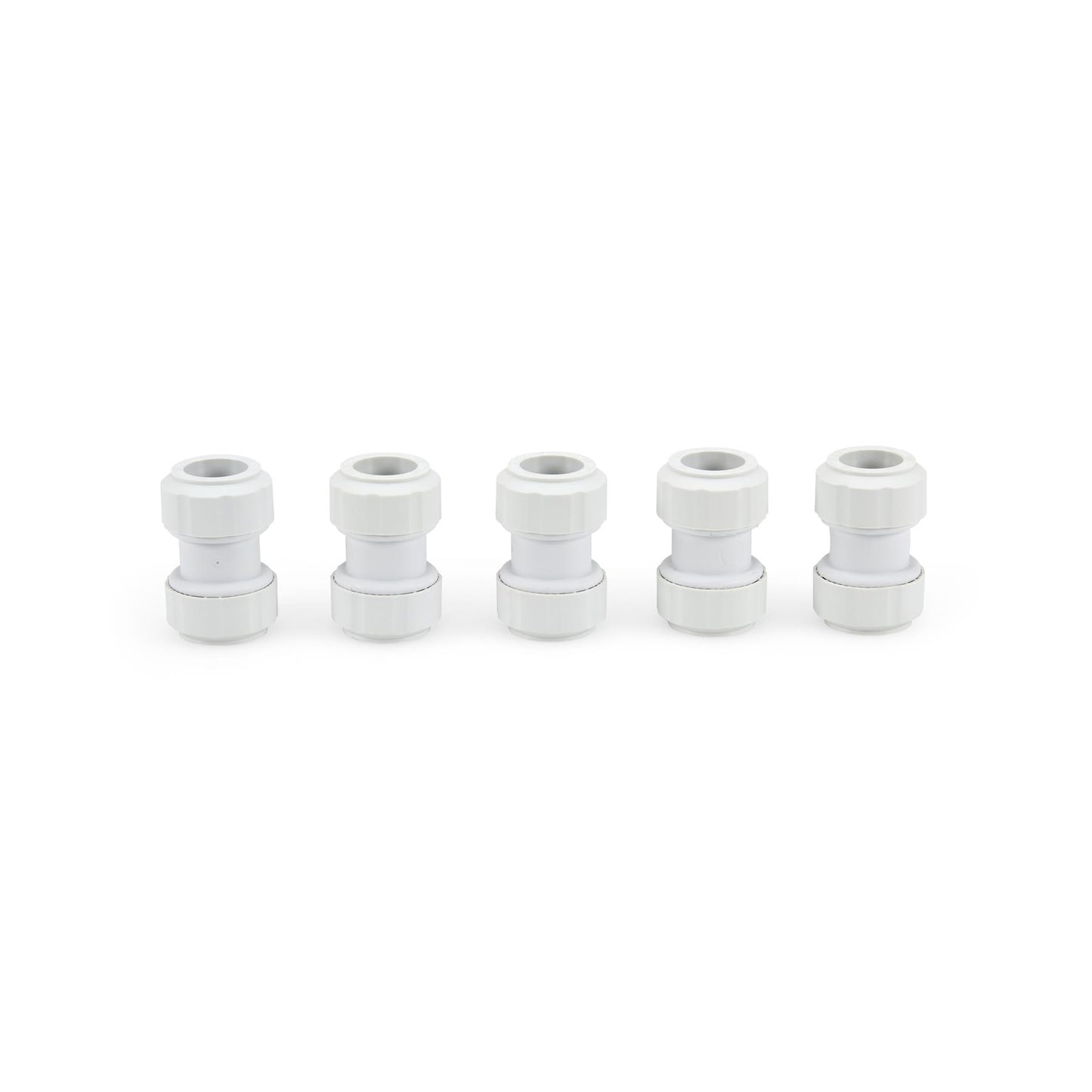 LavaPlumb 22mm Pushfit Coupler White 5 Pack