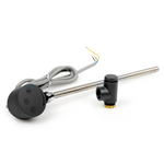 Dual Fuel Kit Thermostatic 300W Towel Rail Heating Element - Anthracite Lava Wholesale - Side Profile