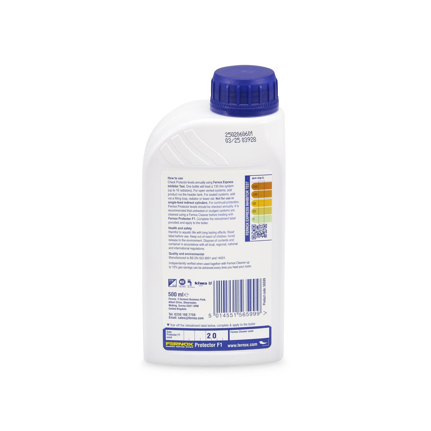 Fernox F1 500 ml Central Heating Protector 56599