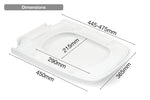 OPENBOX - Toilet Seat Soft Close Square Shape - NV TSNAVSCSQ NAV Navigator