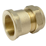15mm x 3/4 Inch Compression Straight Connector Female Iron Brass Lava Wholesale