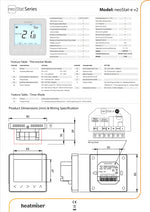 Heatmiser NeoStat-E V2 Electric Heating Thermostat - White