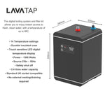 LavaTap 4 in 1 Boiling Water Tap Kit with Tank and Filter Instant Hot Water Kitchen Tap System - Chrome Lava