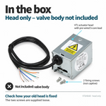 VT1 2-port valve actuator head, a direct replacement for Honeywell V4043H. Fits the existing valve body – view 6