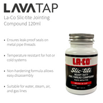 La-Co Slic-Tite Thread Sealant Paste for Plumbing and Gas 120ml La-Co - Close Up Detail