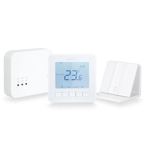 Heatmiser Neo Air Bundle V3 Smart Wireless Programmable Room Thermostat with RF Switch Receiver and neoAir Stand - Glacier White - Use with Heatmiser Neohub Gen 2 (Not included)