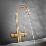 LavaTap Brass 3-in-1 Swan Neck Boiling Water Tap (Tap Only) LavaTap - Rear View