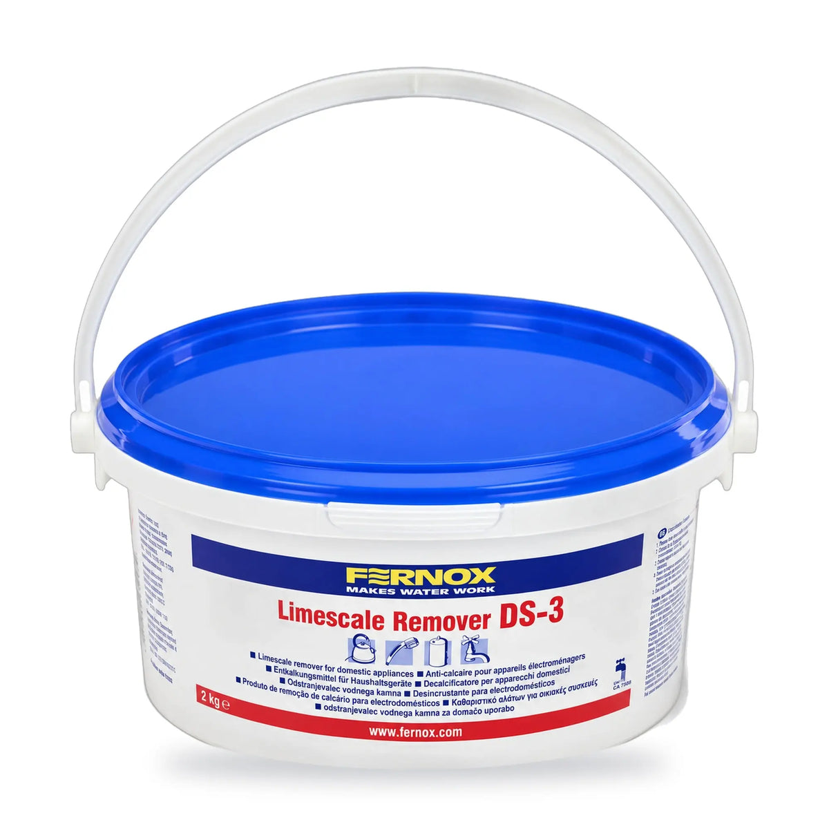 Fernox DS-3 Limescale Remover 2kg tub on white