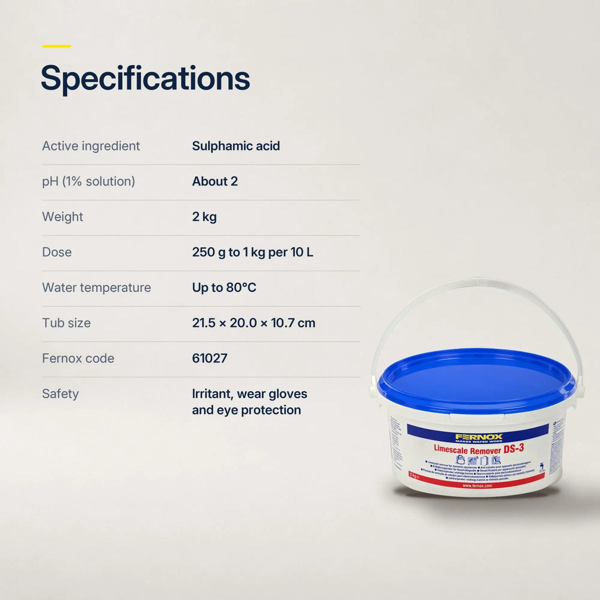 Fernox DS-3 specifications