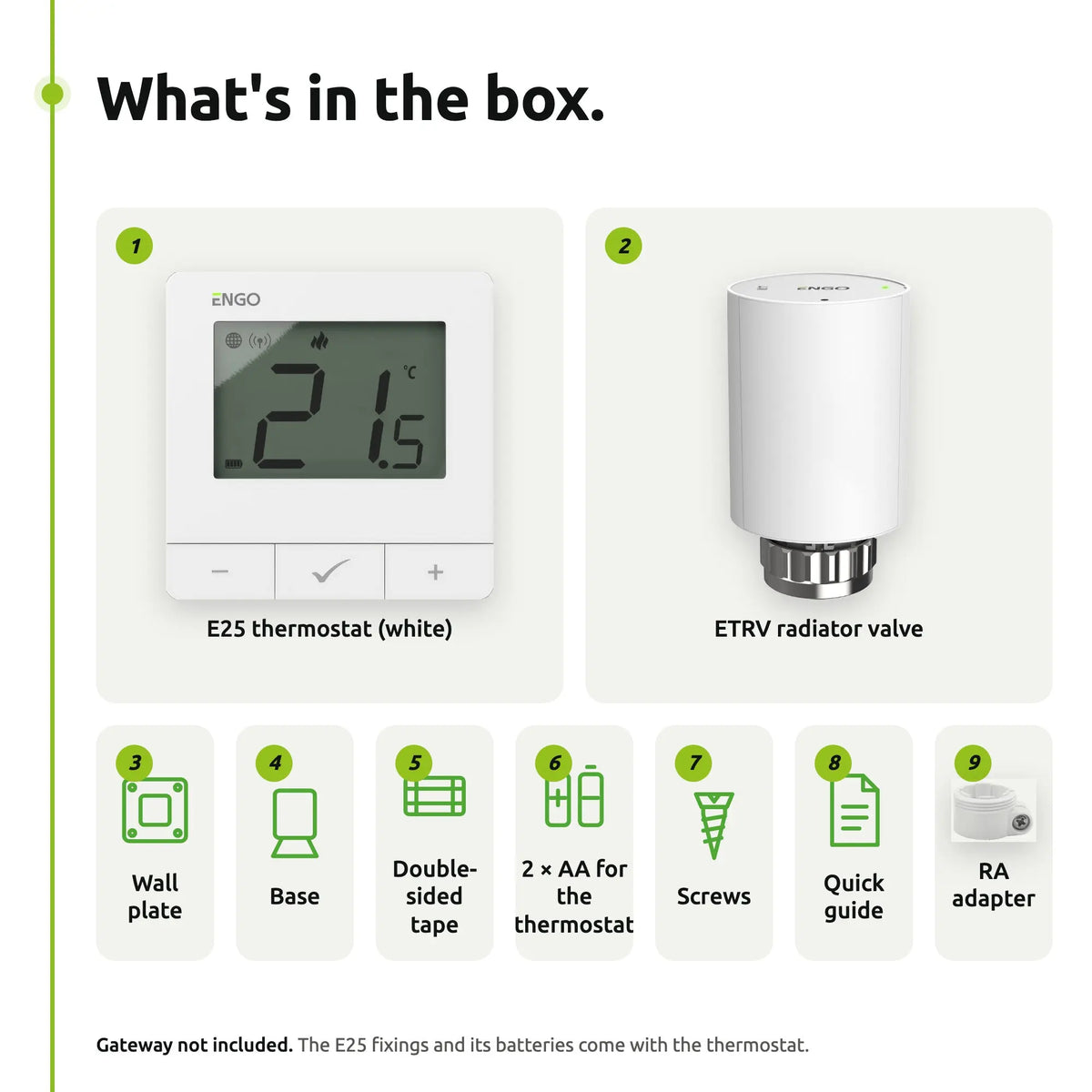 ENGO E25 Radiator Kit White Box