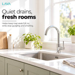 Quiet drains, fresh rooms