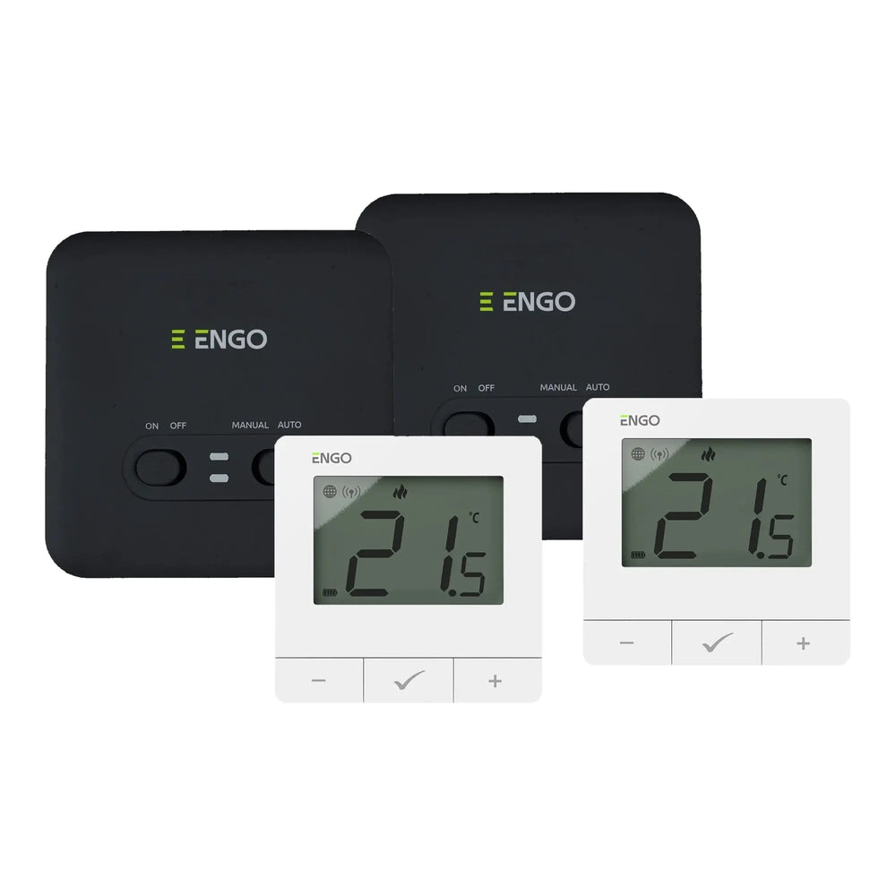 ENGO E20i-W wireless smart thermostat white 2 zone pack