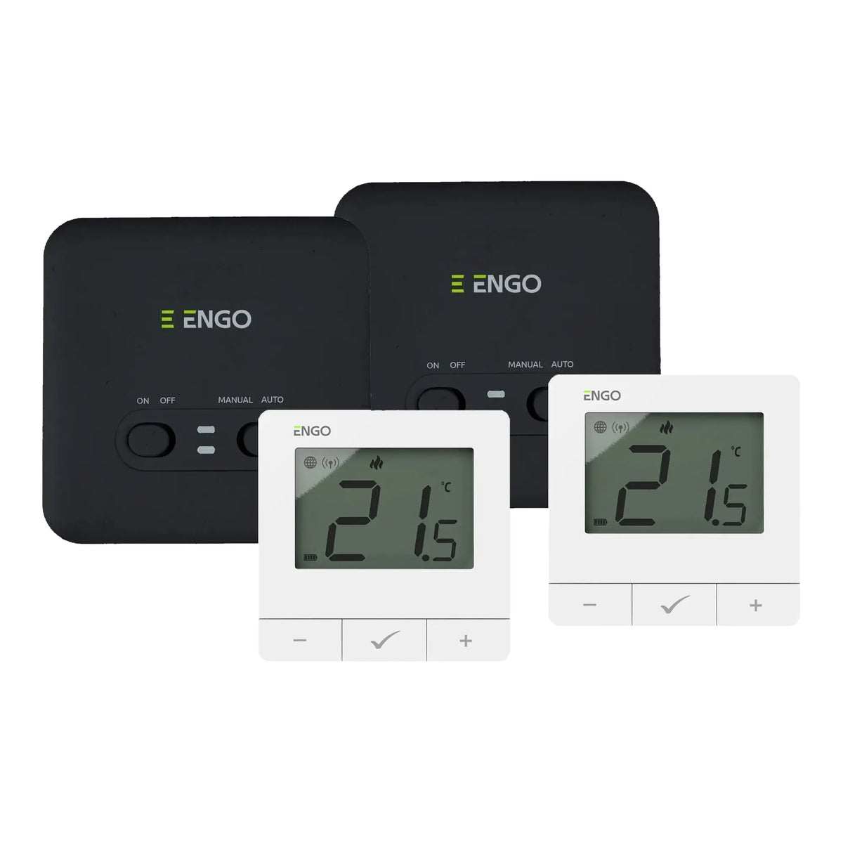 ENGO E20i-W wireless smart thermostat white 2 zone pack