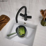 LavaTap 4 in 1 Pull Out Boiling Water Tap Kit with Tank and Filter - Black LavaTap - Rear View