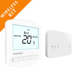 Heatmiser Slimline RF V3 Kit Wireless Programmable Thermostat and Heatmiser RF Switch V2 Receiver Bundle