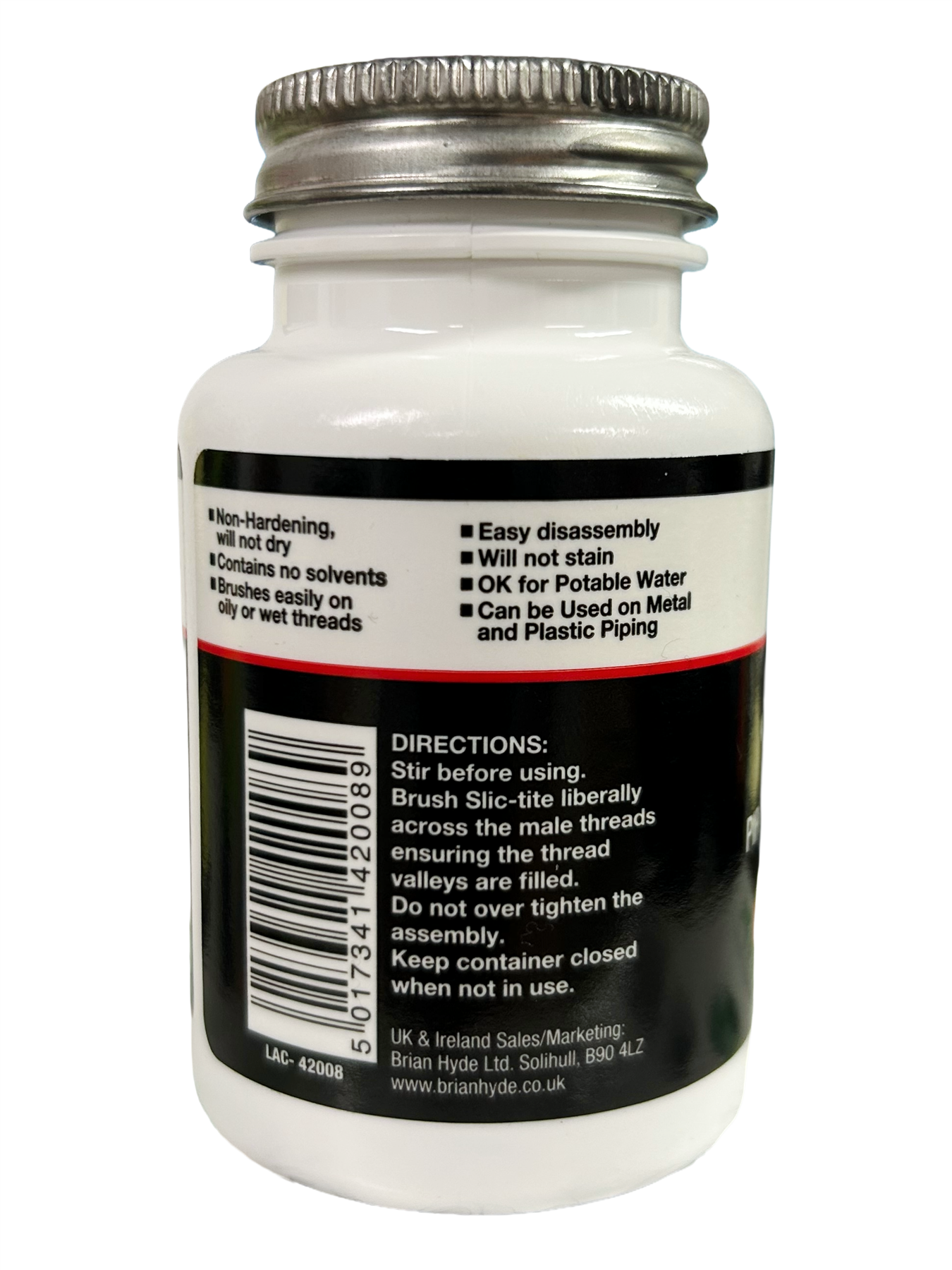La-Co Slic-Tite Thread Sealant Paste for Plumbing and Gas 120ml La-Co - Packaging