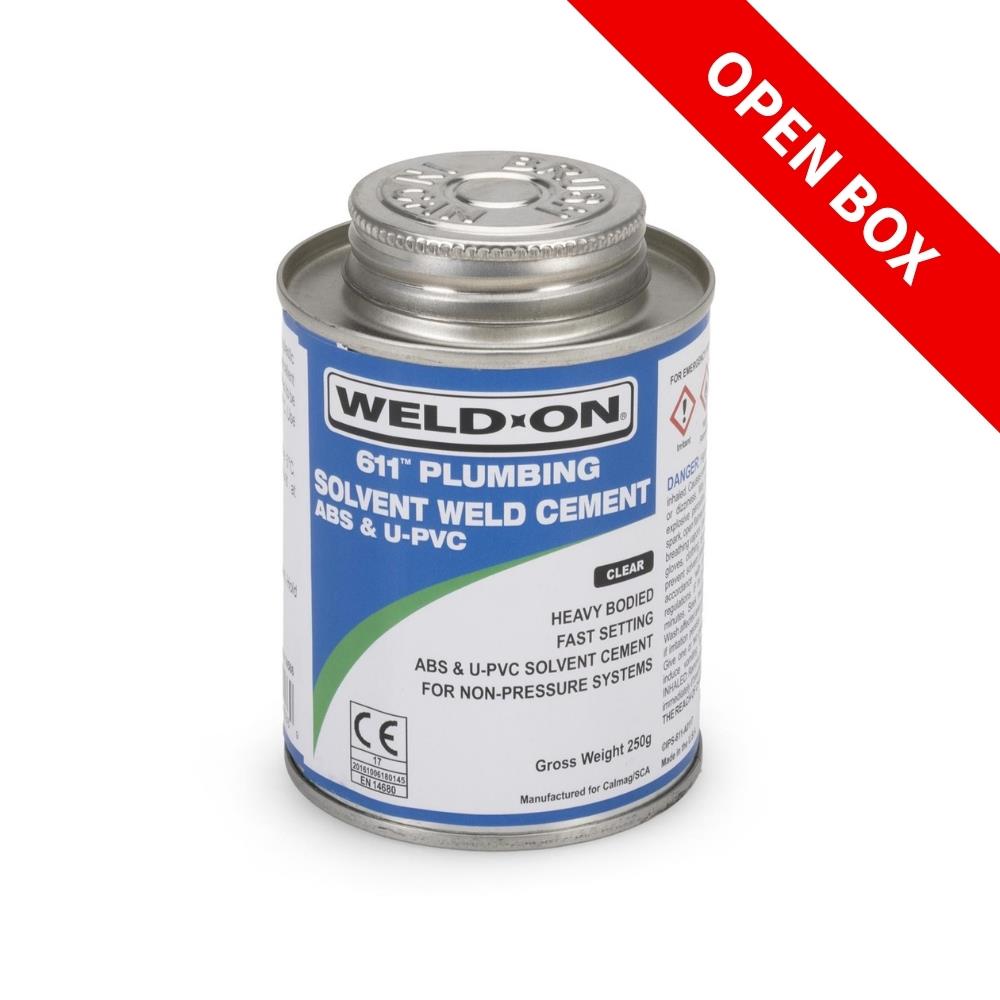 OPENBOX - Weld-On Solvent Cement For ABS And PVC Plastic Plumbing Pipe 250ml Weld-On