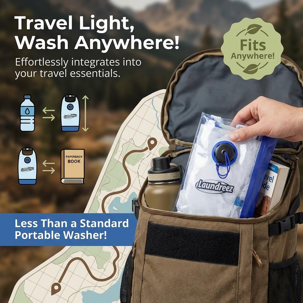 Laundreez Travel Clothes Washer Portable Washing Machine Laundreez