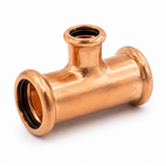 LavaPlumb Copper Pressfit Reducing Tee - 28 x 22 x 28mm (L/C/R) LavaPlumb