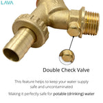 Outside Tap 1/2 Inch  Bibtap WRAS Approved Double-Check Valve LavaTap