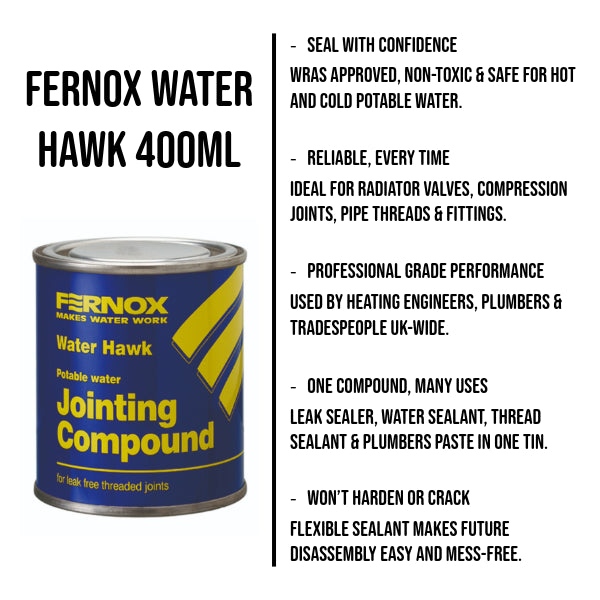 Fernox Water Hawk Jointing Compound 400g 61023
