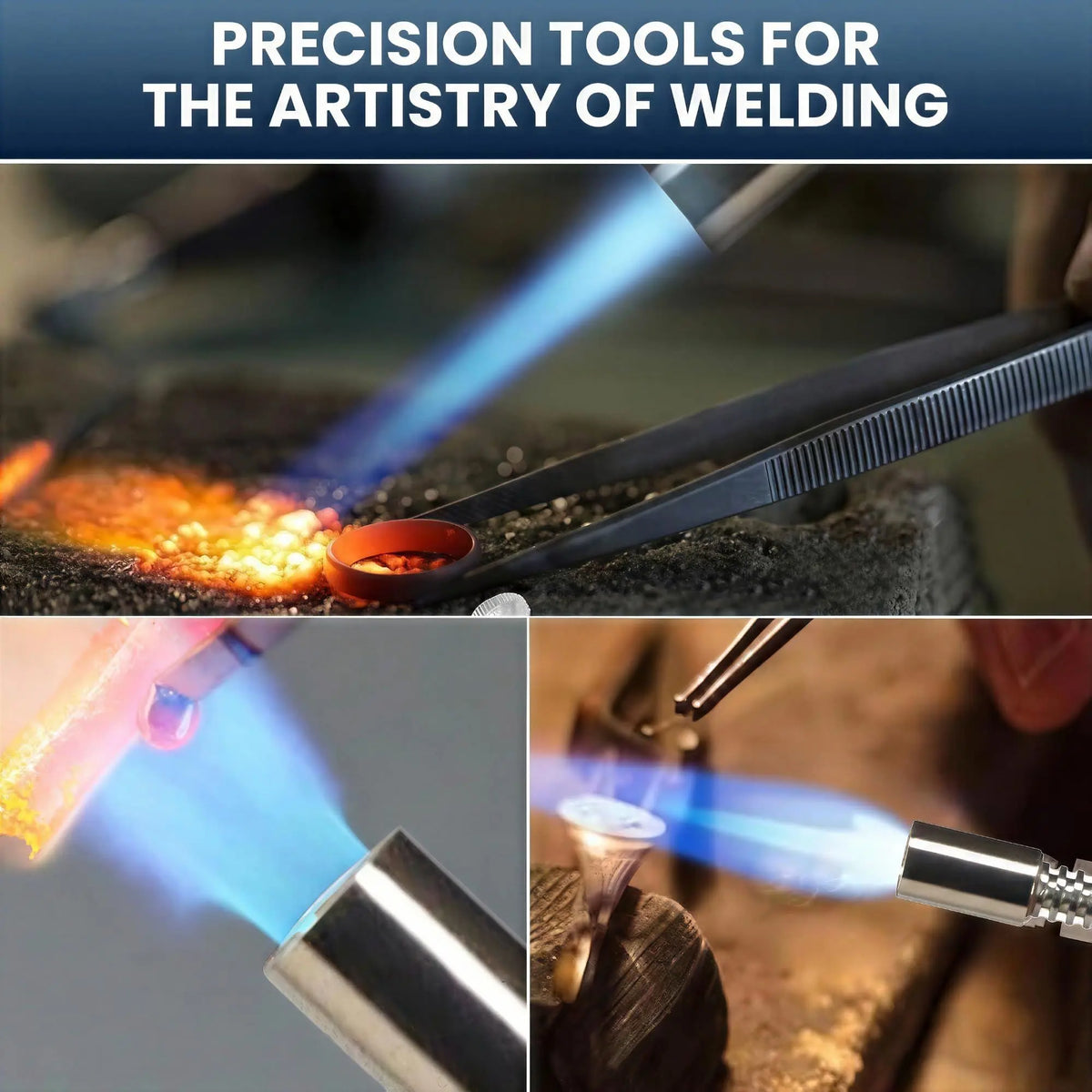 Lead Welding Kit Fine Nozzle Blow Torch with 4 x 400g Mapp Gas LavaTap