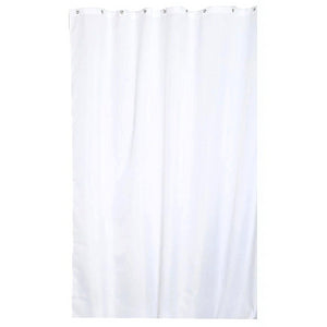 Shower Curtain 180cm x 180cm White with Eyelets
