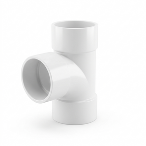 Lava 40mm (1.5 Inch) PVCu Solvent Weld Tee - White