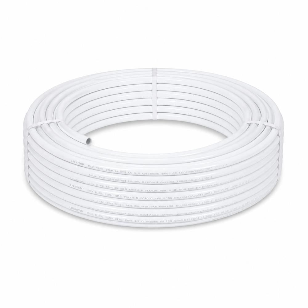 LavaTap 15mm PEX barrier pipe, white, 50m coil