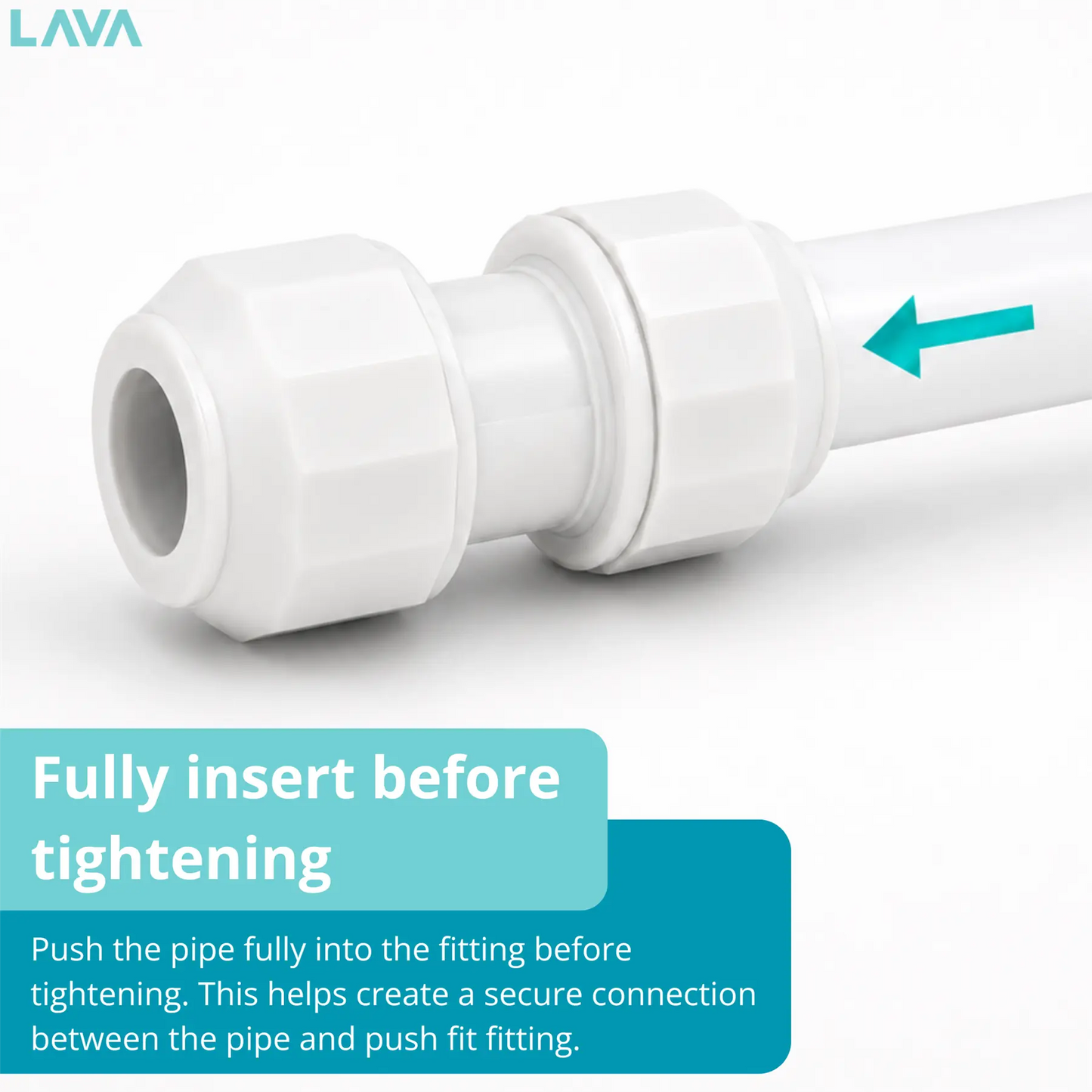 LavaPlumb Pushfit 15mm Inserts 50 Pack LavaPlumb