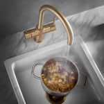 LavaTap Brass 3-in-1 Swan Neck Boiling Water Tap (Tap Only) LavaTap - Top View