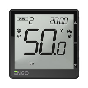 ENGO EHW-B Hot Water Timer Programmable Immersion Heater Controller - Black
