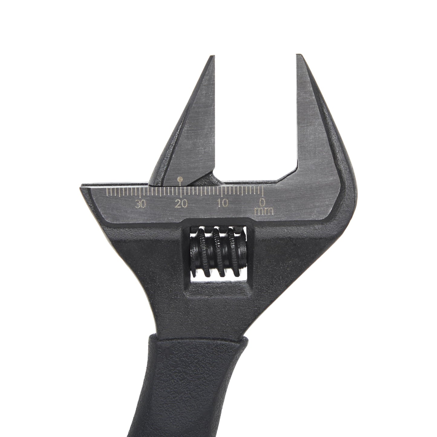 Todays Tools Wide Jaw Adjustable Wrench 8 Inch Handle Todays Tools - Close Up Detail