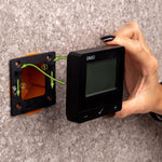 ENGO E40-230B Zigbee Wired Programmable Thermostat - Black ENGO Controls - Rear View