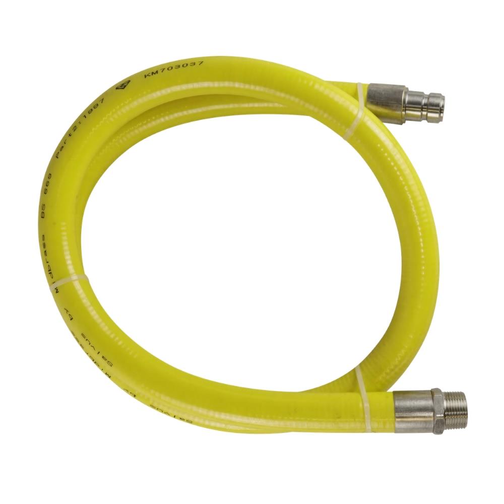 Salvus 3/4 Inch Catrehose Yellow Gas Hose 1 Metre Lava