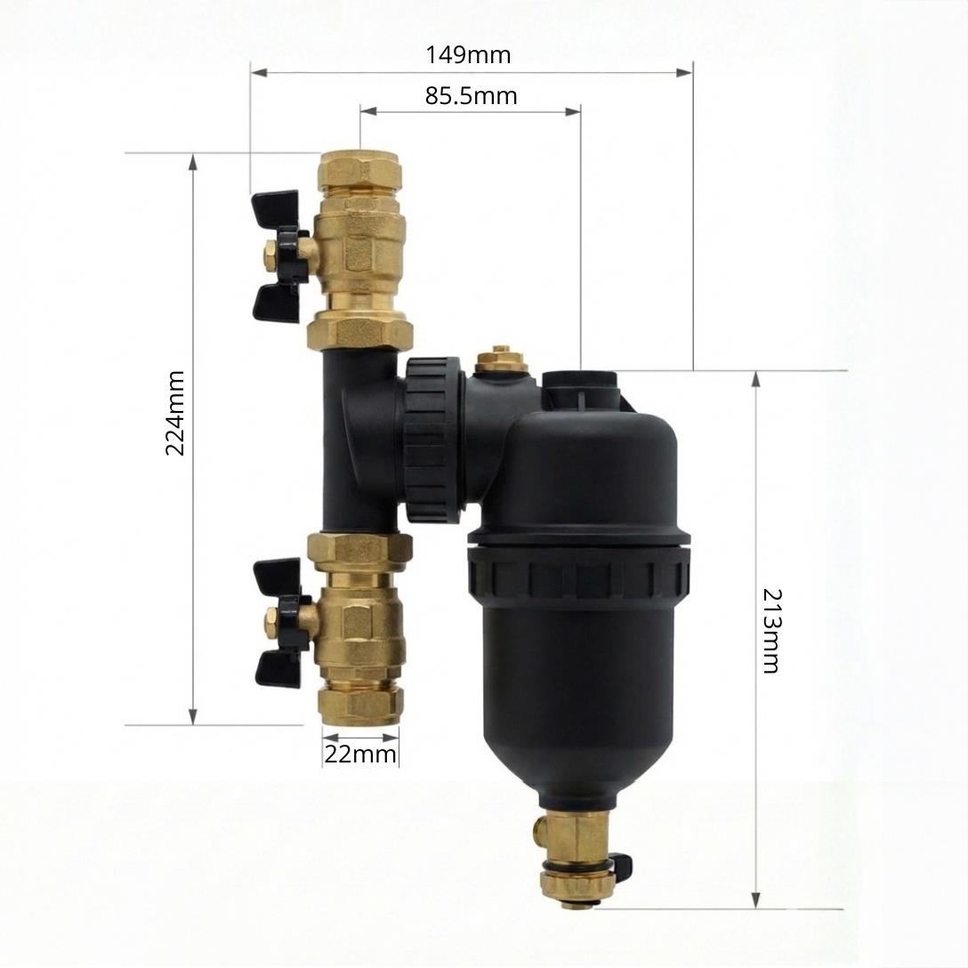 LavaTherm Boiler Complete Pack: 22mm Magnetic Filter, 15mm Scale Reducer, 500ml Inhibitor & Shock Arrestor LavaTherm - In Use