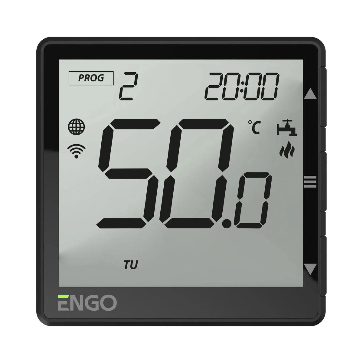 ENGO EHW Wi-Fi hot water timer, black