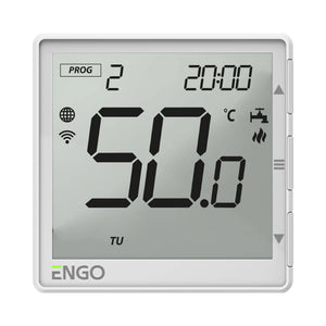 ENGO EHW Wi-Fi Hot Water Timer, 7 Day Programmer with App Control - White or Black