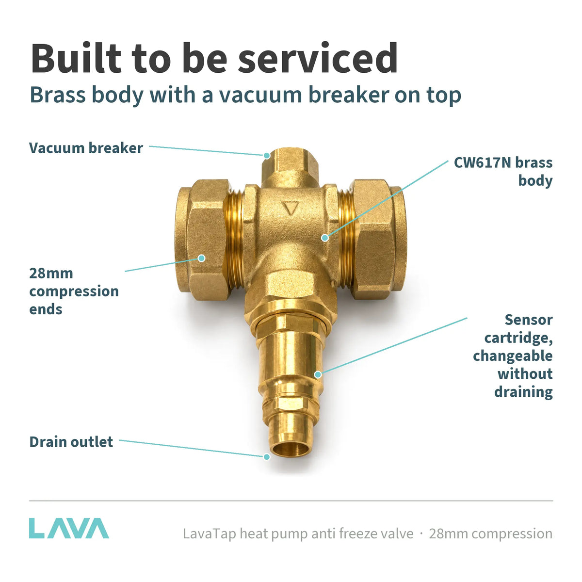 LavaTap 28mm anti freeze valve – built to be serviced