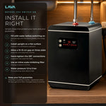 LavaTap 2.4 L boiling water tank - install it right: run the tap until the flow is steady before plugging in