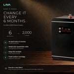 Change it every 6 months or after 2,000 litres with a genuine filter to keep your guarantee valid